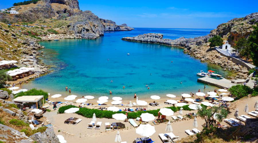 Our car rental services offer a diverse selection of vehicles at in Lindos.